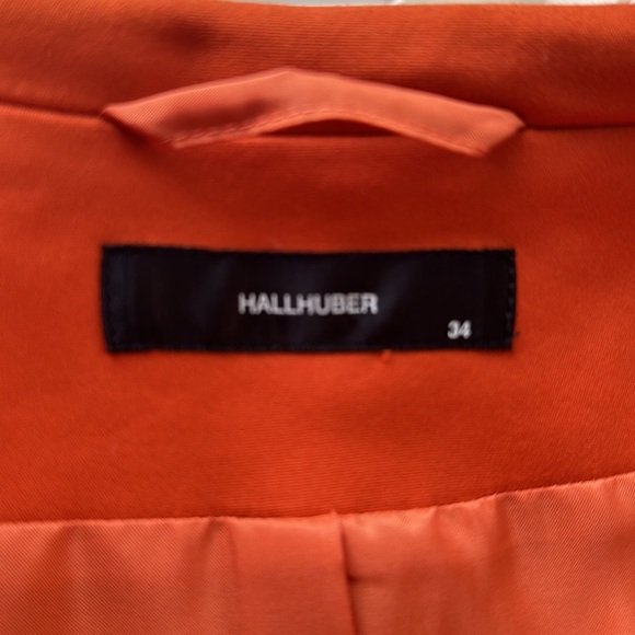 HALLHUBER Burnt Orange mid-length trench * Euro size 34 US XS - Picture 6 of 9